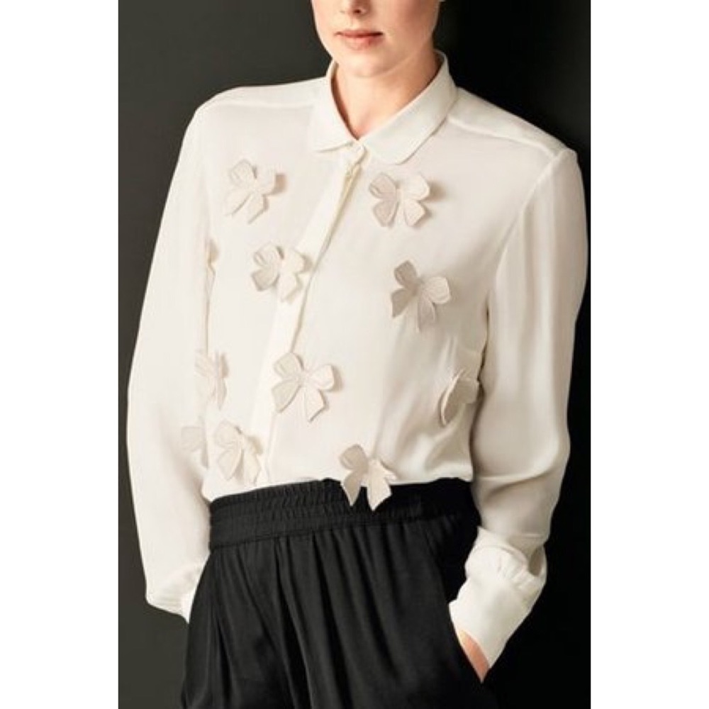 Stella McCartney Blow Detail Silk Blouse IT 38